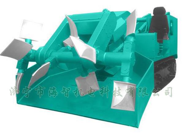 為了提高裝載效率，在取料方面通過滾耙式旋轉(zhuǎn)連續(xù)取料的方式